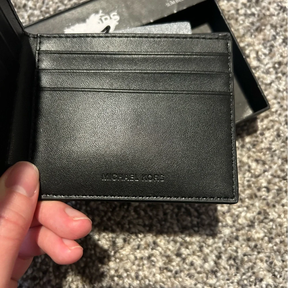 Michael Kors Men’s Black Leather Bifold